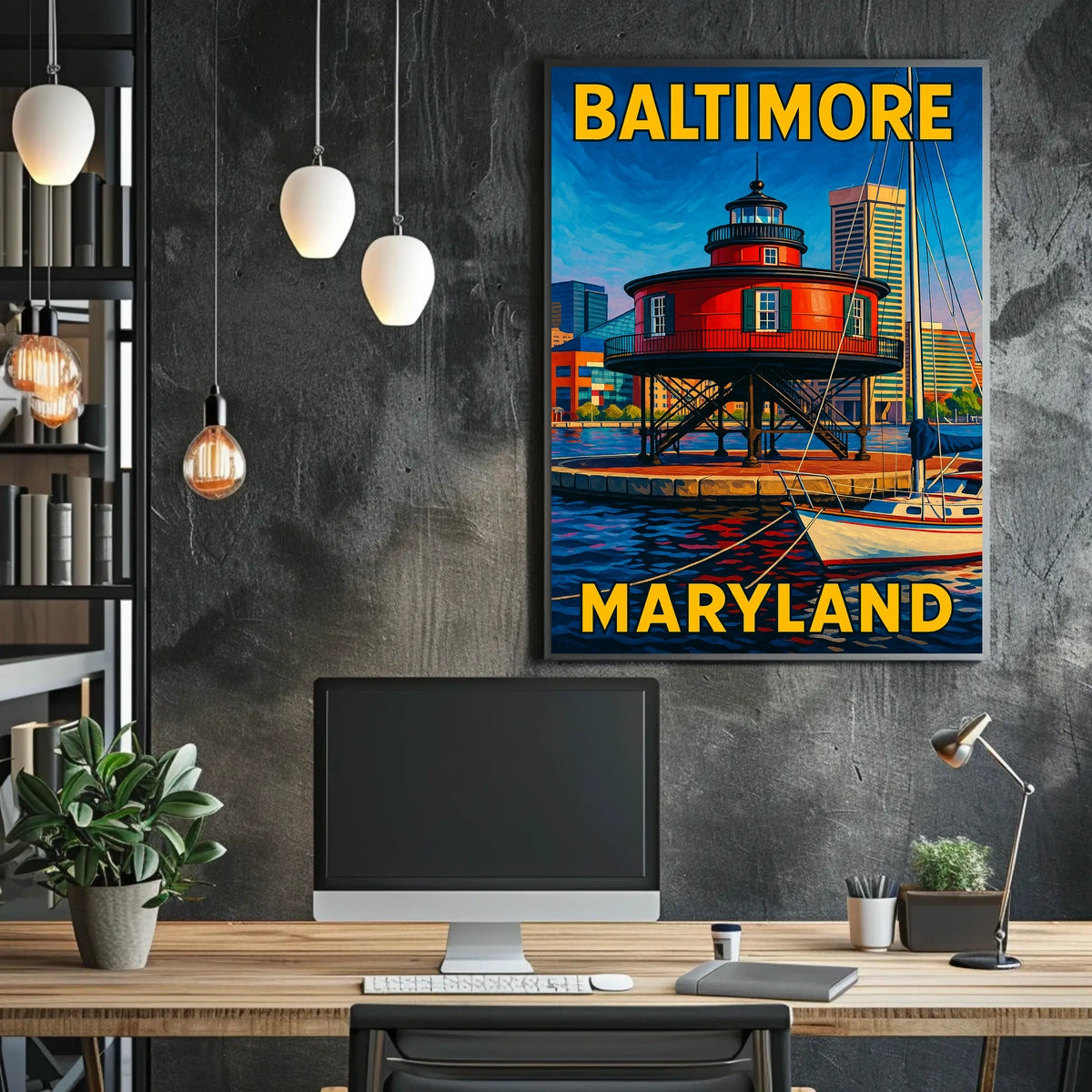Baltimore Harbor Lighthouse Poster