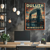 Duluth Minnesota Cityscape Traveler Poster