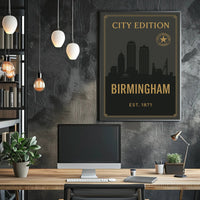 Birmingham City Edition Poster PosterGoat