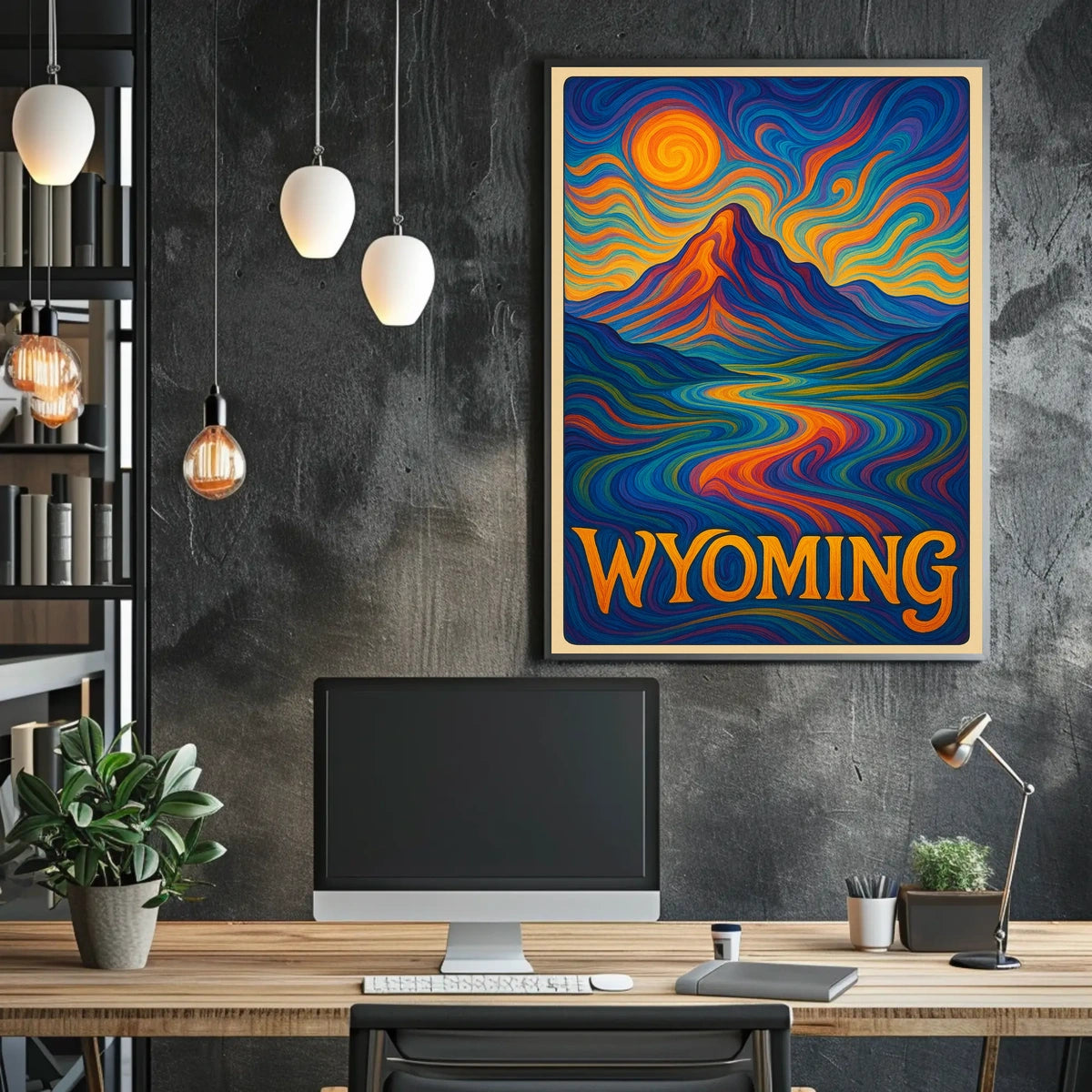Wyoming Vibrant Landscapes Poster
