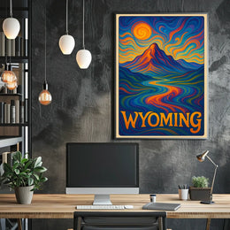 Wyoming Vibrant Landscapes Poster