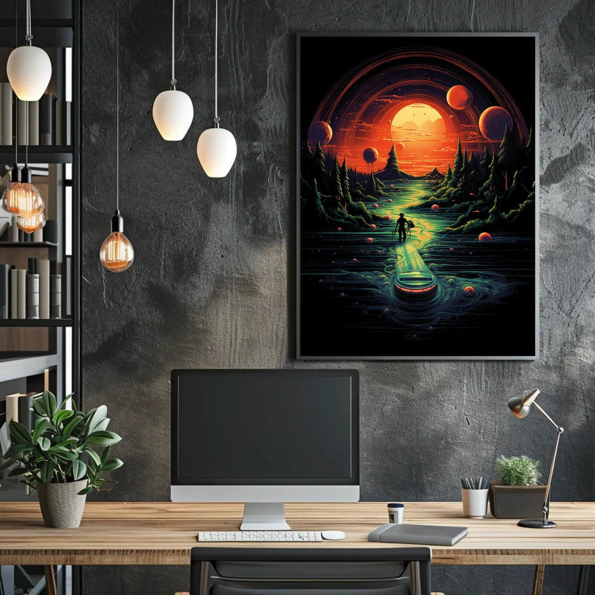 Journey Through An Alien Landscape Poster