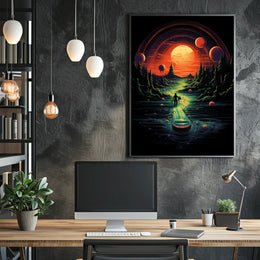 Journey Through An Alien Landscape Poster