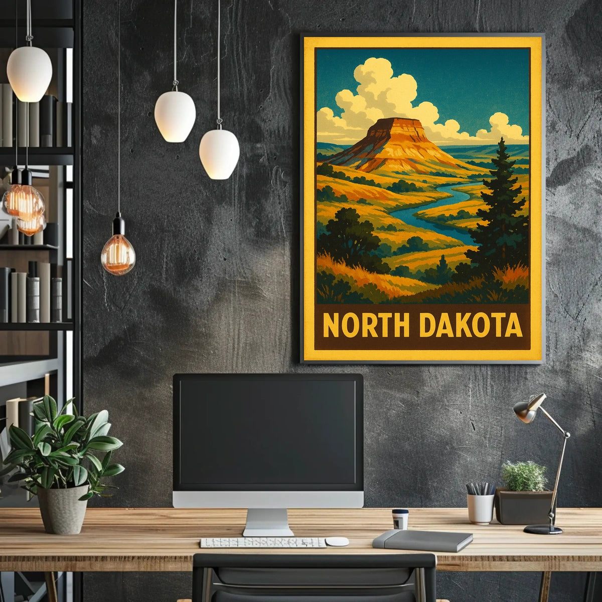 North Dakota Landscape Poster