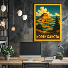 North Dakota Landscape Poster