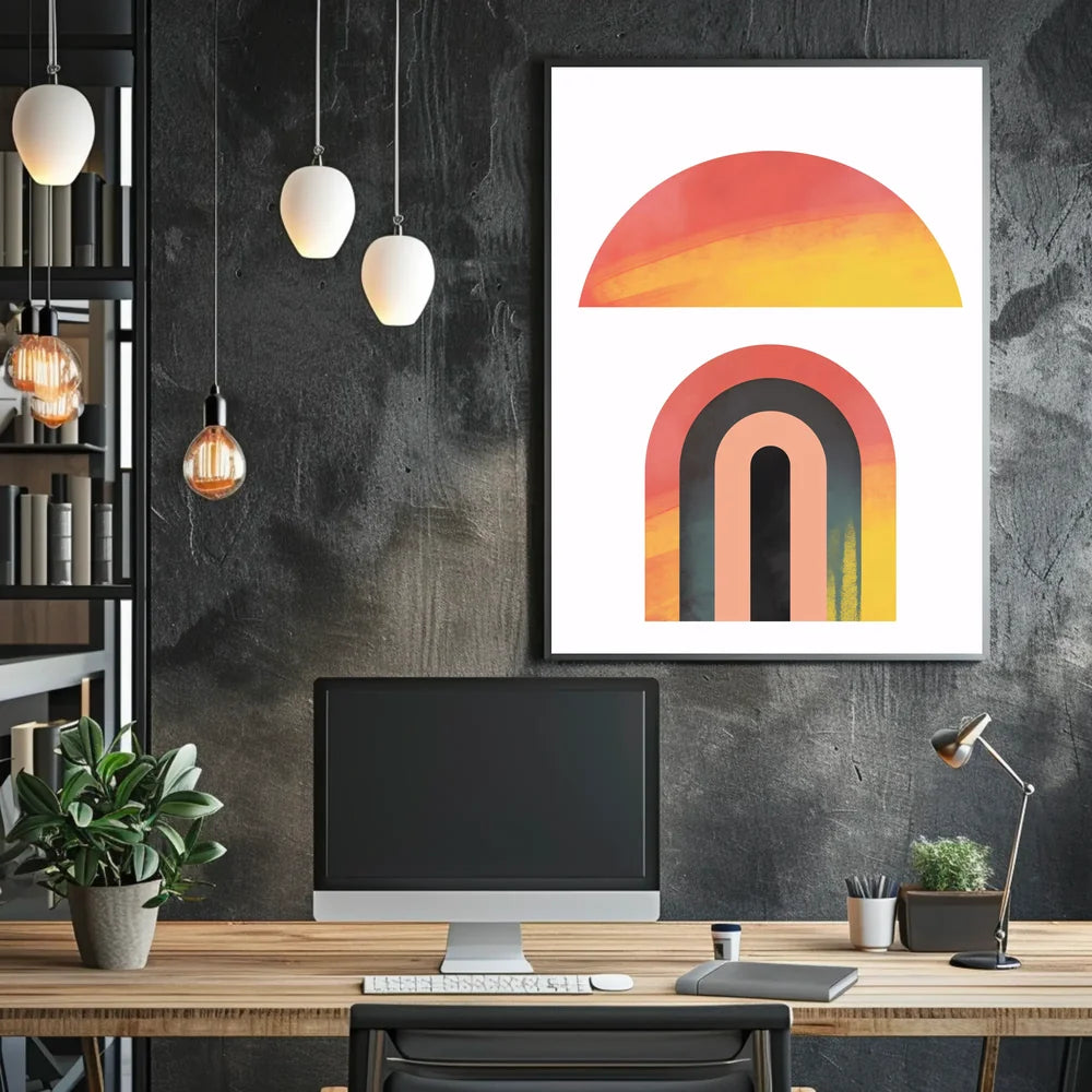 Abstract Visual Analysis Art Poster