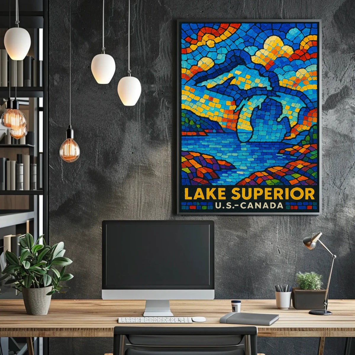 Lake Superior Mosaic Poster