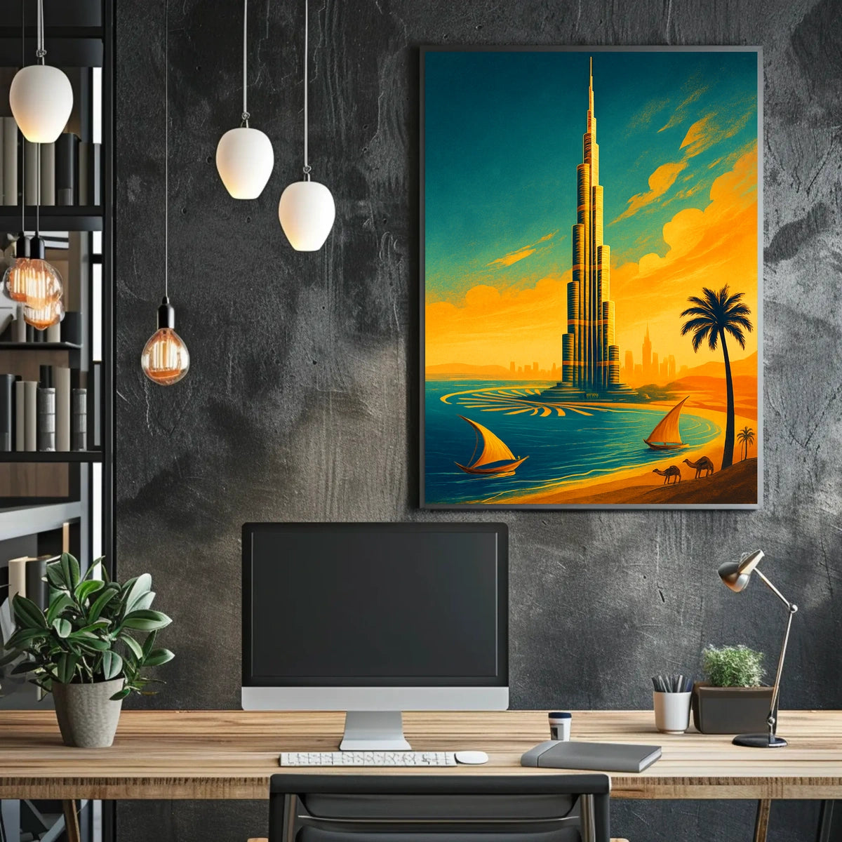 Towering Oasis Poster