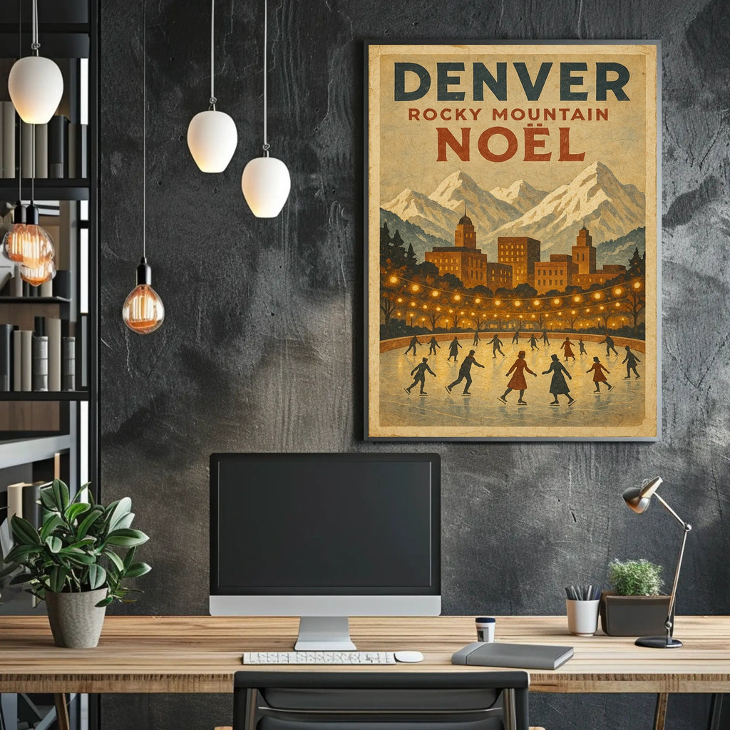 Denver Rocky Mountain Noël Poster