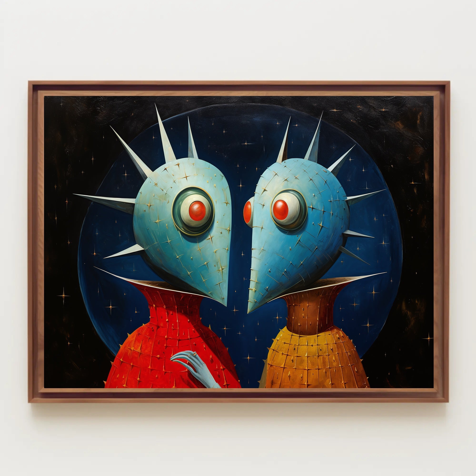 Surreal Alien Sci-Fi Art Poster - Futuristic Sci-Fi Poster