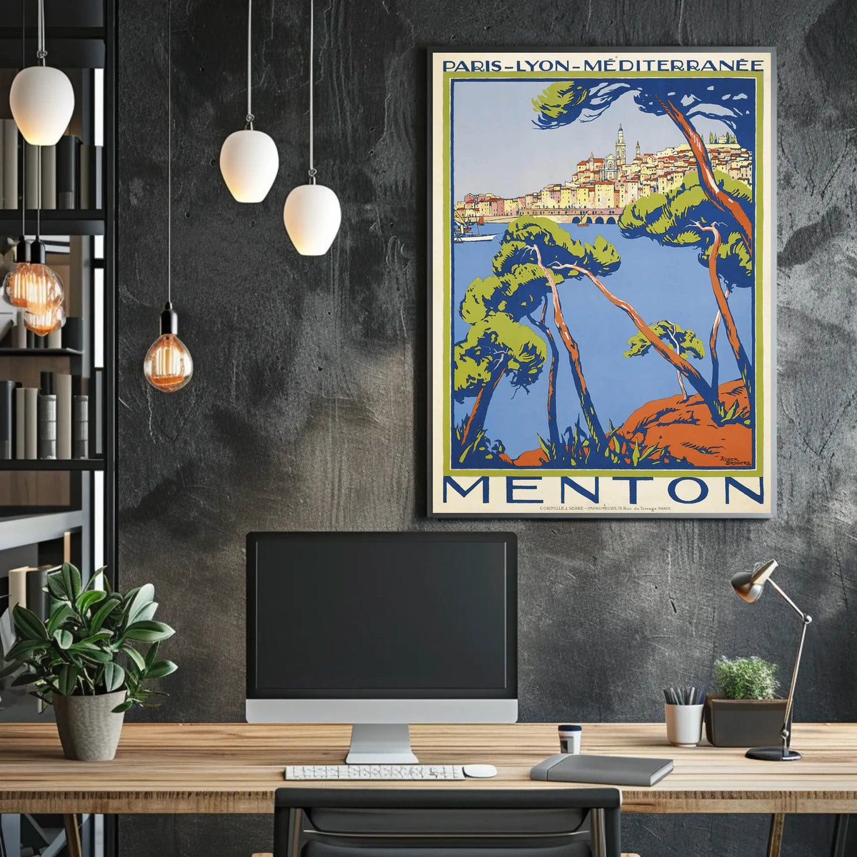Menton Travel Poster
