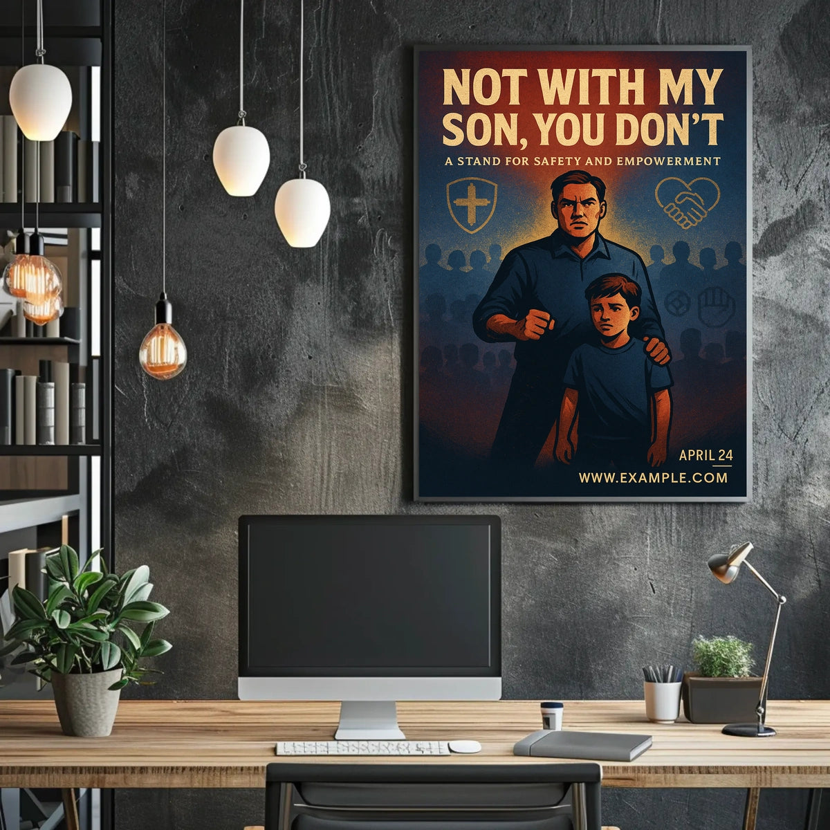 Safety Empowerment Poster: Protect and Unite Art
