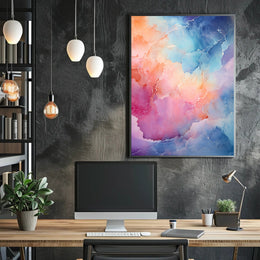 Abstract Color Symphony Abstract Poster PosterGoat