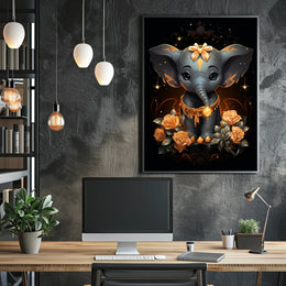 Enchanted Elephant Elegance Poster