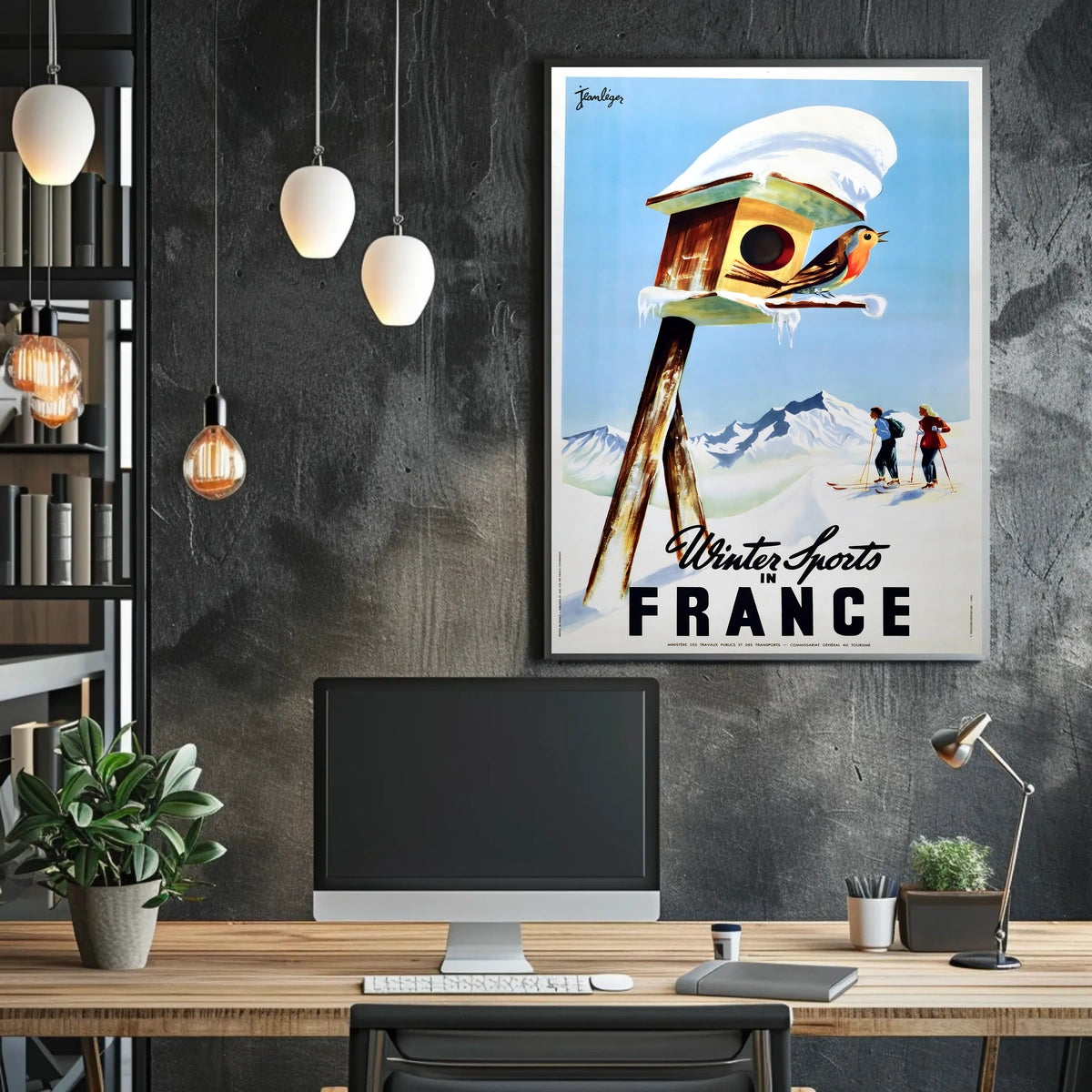 Winter Sports In France Poster