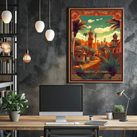 Enchanted Desert Cityscape Poster
