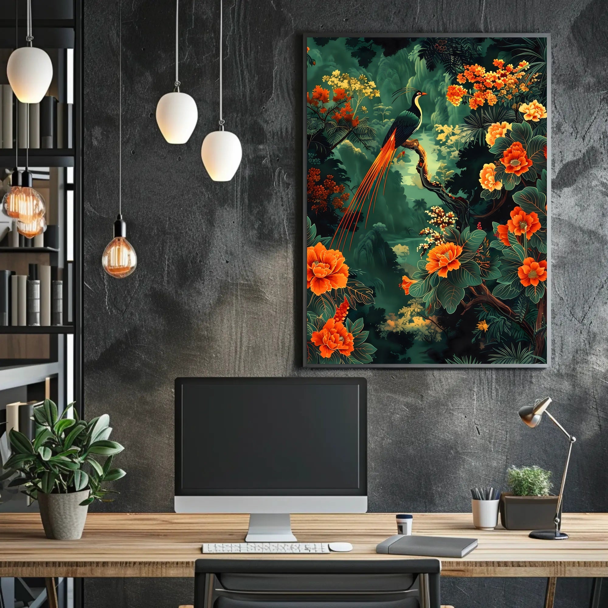 Tropical Paradise Bird Art Print - Animal Poster