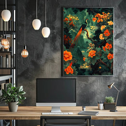 Tropical Paradise Bird Art Print - Animal Poster