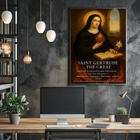 Saint Gertrude the Great Poster PosterGoat