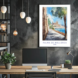 Scenic View of Palma de Mallorca Poster PosterGoat