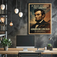 Abraham Lincoln A Man Divided Yet United Poster