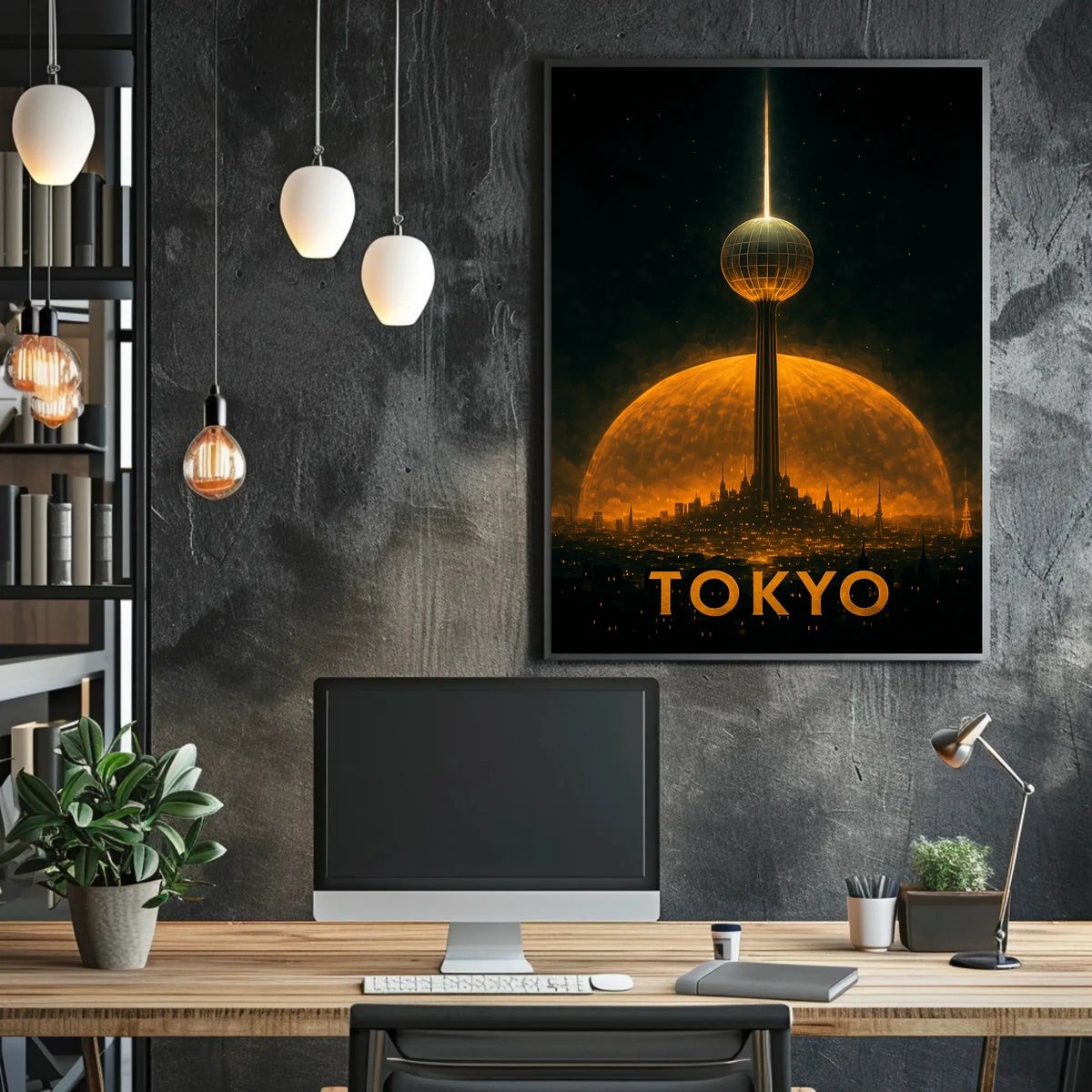 Futuristic Tokyo Poster