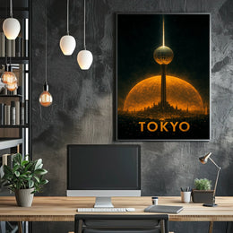 Futuristic Tokyo Poster