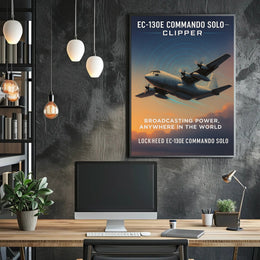 EC-130E Commando Solo Broadcasting Power Poster PosterGoat