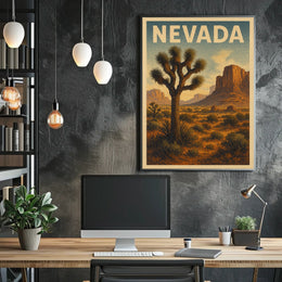Nevada Desert Landscape Poster