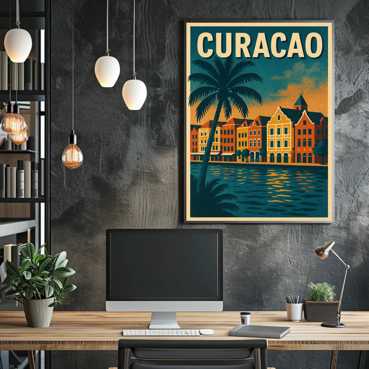 Curacao Travel Poster