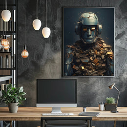 Futuristic Cyborg Erosion: A Sci-Fi Poster