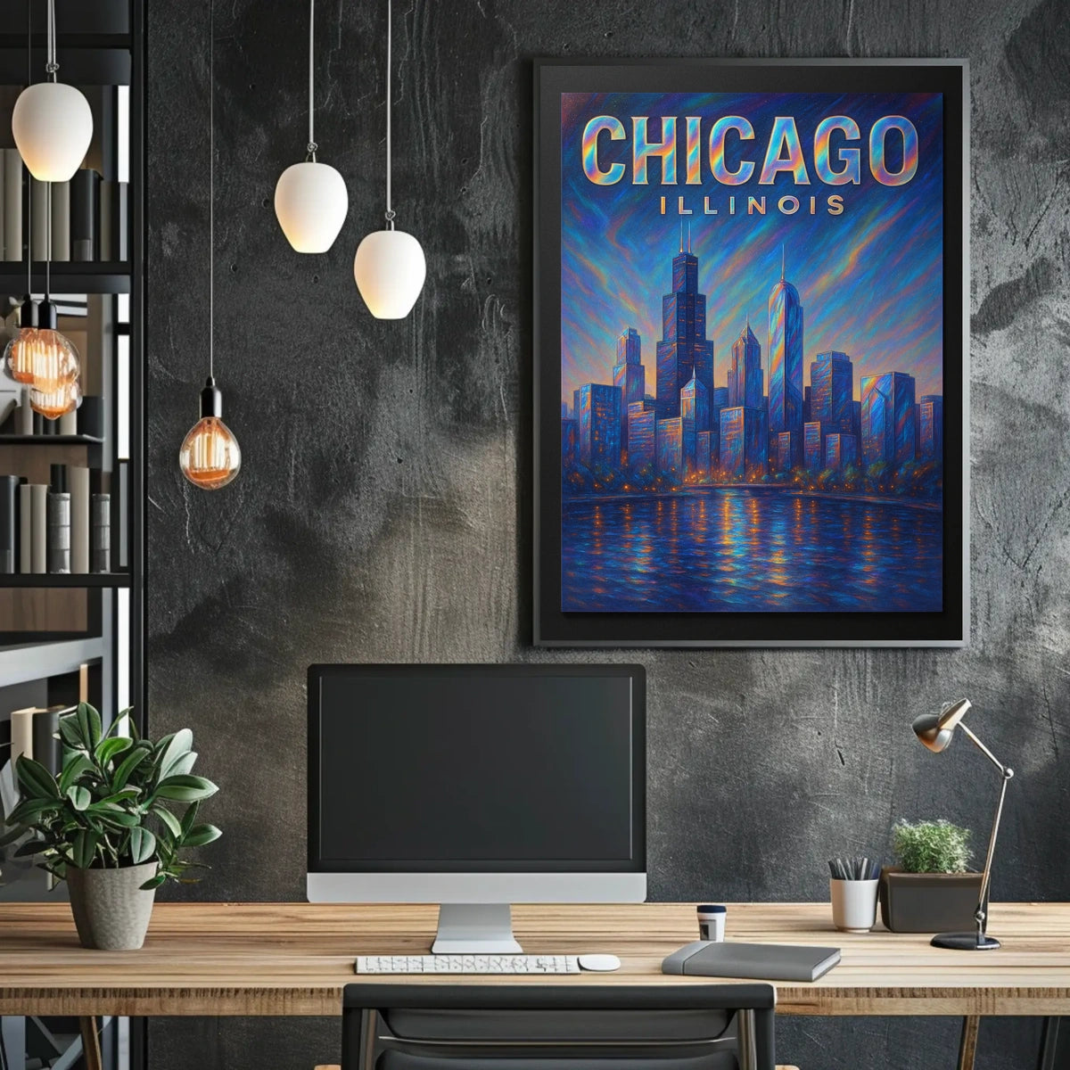 Chicago Skyline Art Poster