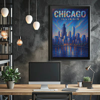 Chicago Skyline Art Poster