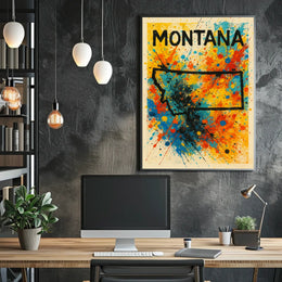 Montana Splash Poster