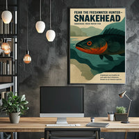 Fear the Freshwater Hunter Snakehead Poster