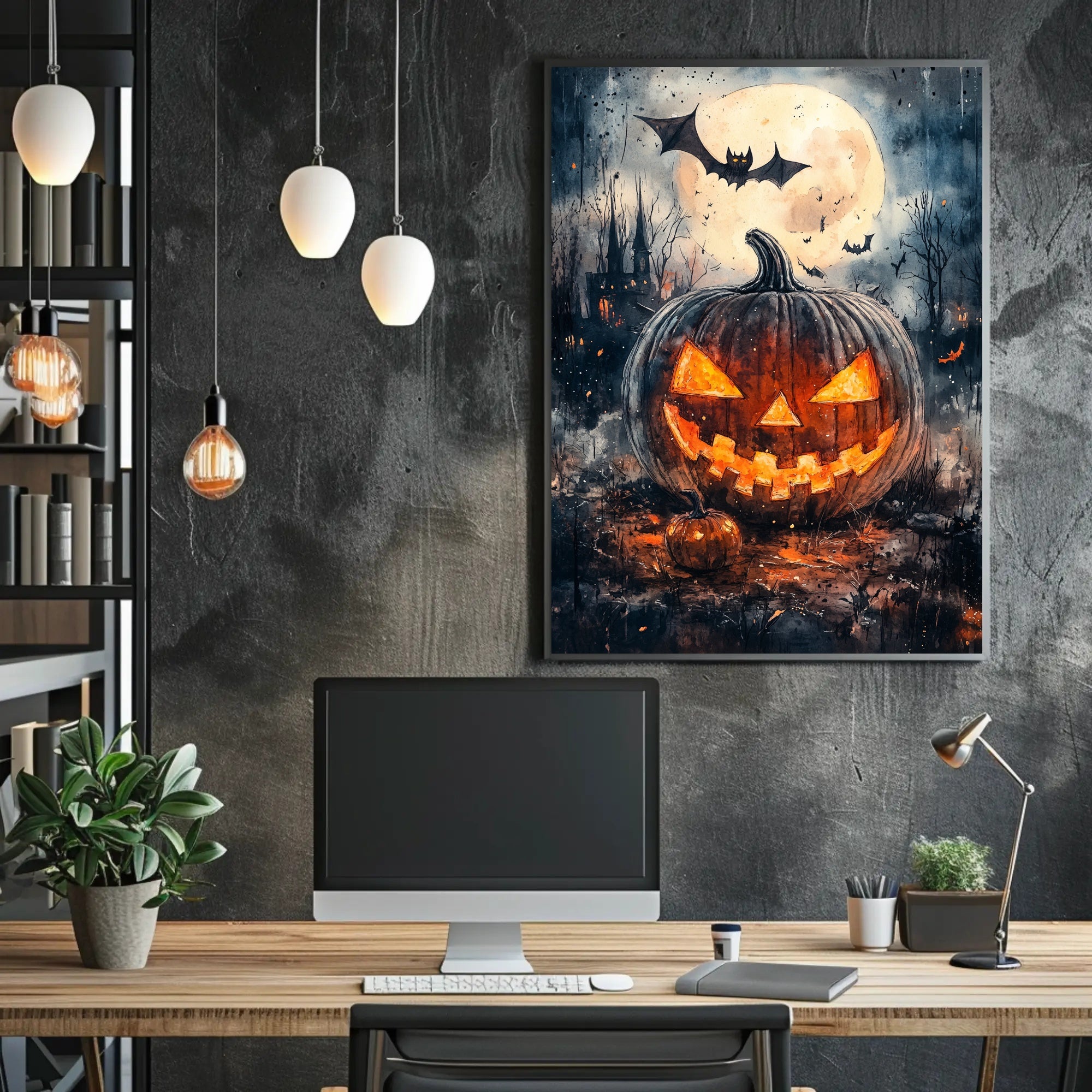 Haunted Halloween Night Poster