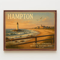 Hampton Seaside Serenity Wall Art Print