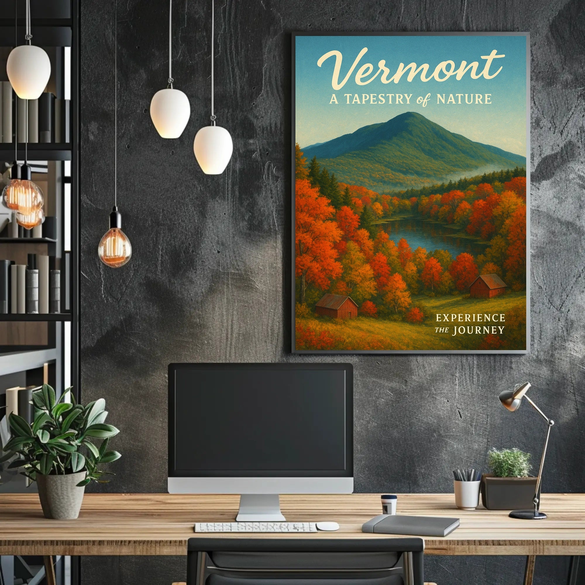 Vermont Nature Tapestry Poster Wall Art Print