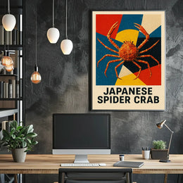 Japanese Spider Crab Art Poster