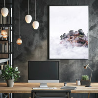 Misty Mountain Serenity Poster