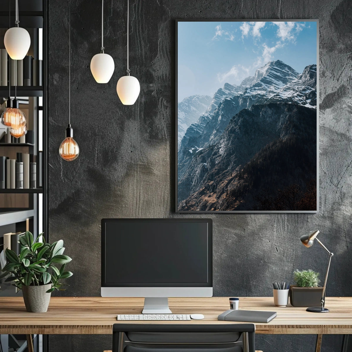 Majestic Mountain Peaks Poster