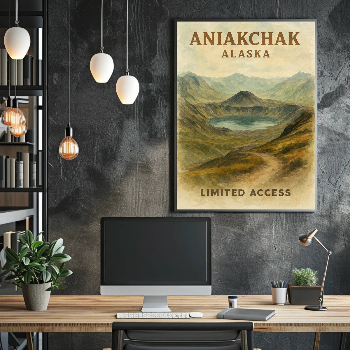 Aniakchak, Alaska Limited Access Poster