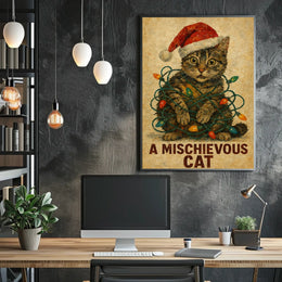 A Mischievous Cat Poster