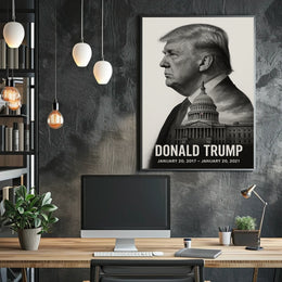 Donald Trump 45th President of the United States Reflections Poster
