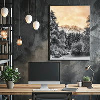 Serene Winter Landscape Nature National Park Poster