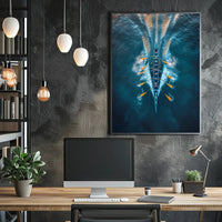 Rowing In Harmony Poster PosterGoat