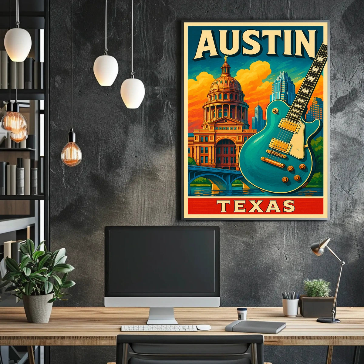 Austin, Texas Vibrant Culture And Poster
