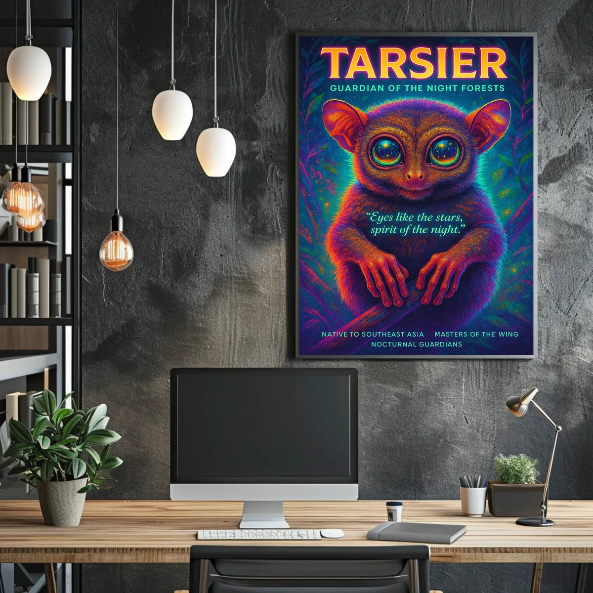 Tarsier Guardian of the Night Forests Poster