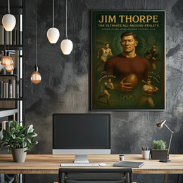 Jim Thorpe Legendary Athlete Tribute Jim Thorpe Poster