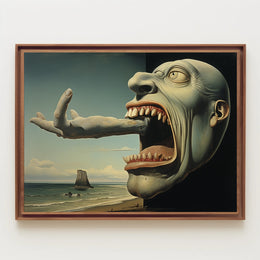 Surreal Coastal Grotesque Fantasy or Mythology Poster